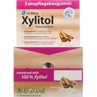 Miradent Xylitol Zahnpflege Kaugummi Zimt 12x 30 Stück