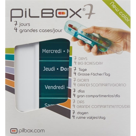 Pilbox 7 Medikamentenspender D/f 7 Tage buy online