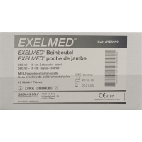 Exelmed Set 10x Beinbeut 500ml 10cm +1 Paa Halteba