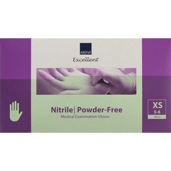 Abena Untersuchungs-Handschuhe Nitril XS Puderfrei W 100 Stück buy online
