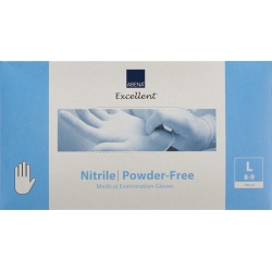 Abena Untersuchungs-Handschuhe Nitril L Puderfrei W 100 Stück