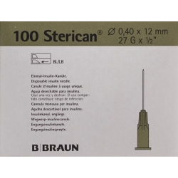 Sterican Nadel 27g 0.40x12mm Grau Luer 100 Stück
