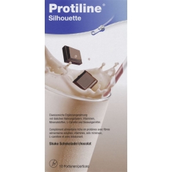 Protiline Silhouette Pulver Schokolade 10x 25g