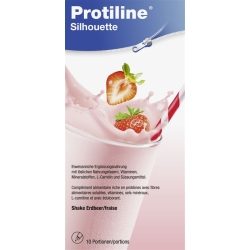 Protiline Silhouette Pulver Erdbeer 10x 25g