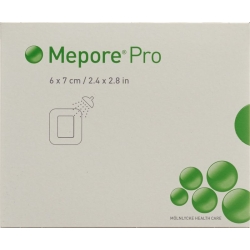 Mepore Pro Wundverband 7x6cm Wundkis 4x3cm Steril 10 Stück