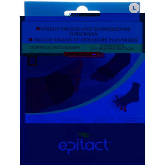Epitact Doppelschutzkissen Hallux Valgus und Schmerzende Fusssohlen Grösse L 27cm 1 Paar buy online