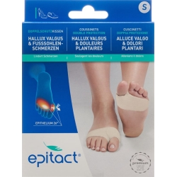 Epitact Doppelschutzkissen Hallux Valgus und Schmerzende Fusssohlen Grösse S 24cm 1 Paar