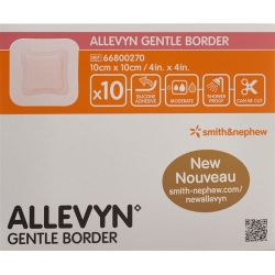 Allevyn Gentle Border Wundverband 10x10cm 10 Stück