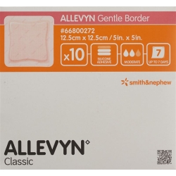 Allevyn Gentle Border Wundverband 12.5x12.5cm 10 Stück