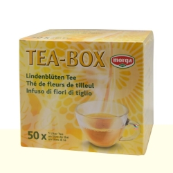 Morga Tea Box Lindenblüten Tee 50x1 Lt
