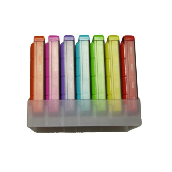 Mininizer Disp medication box 4 weeks Rainbow Franz buy online