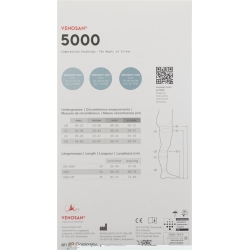 Venosan 5002 A-d Kkl2 S Short Open Black 1 pair