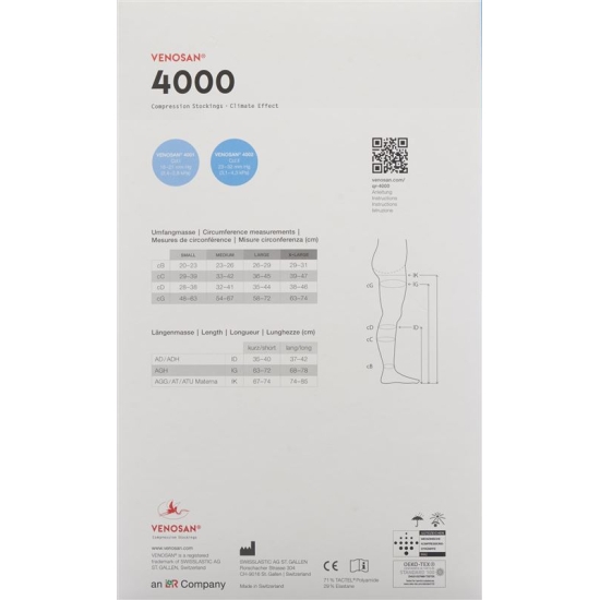 Venosan 4002 A-t Kkl2 XL short sex Marok 1 pair buy online