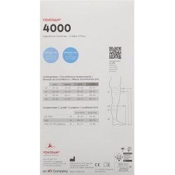 Venosan 4002 A-gh Kkl2 XL Short Gender Black 1 pair