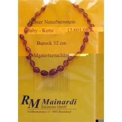 Mainardi Bernstein Babykette Barock 32cm Magnetverschluss