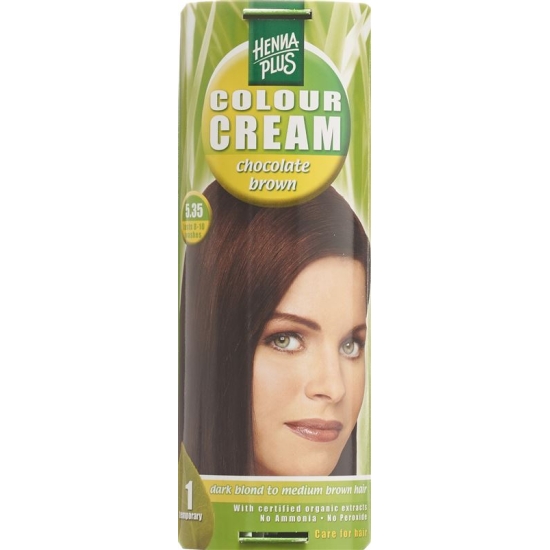 Henna Plus Colour Cream 5.35 Chocolat Braun 60g buy online