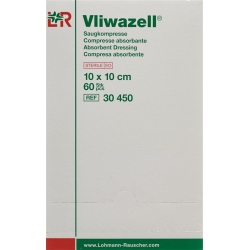 Vliwazell Set 1 Saugkompresse 10x10cm Steril 60 Stück