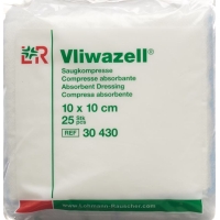 Vliwazell Saugkompresse 10x10cm 25 Stück