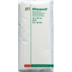 Vliwazell Saugkompresse 10x20cm 25 Stück