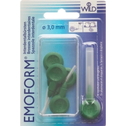 Emoform Interdentalbürsten 3.0mm Dunkelgrün 5 Stück