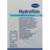 Hydrofilm Plus Wundverband Film 5x7.2cm Steril 5 Stück