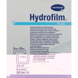 Hydrofilm Plus Wundverband Film 9x10cm Steril 5 Stück