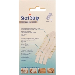 3M Steri Strip 6x75mm Weiss Verstärkt 2x 3 Stück