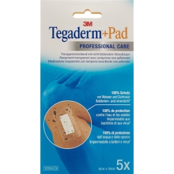 3M Tegaderm + Pad 6x10cm / Wundkissen 2.5x6cm 5 Stück