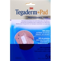 3M Tegaderm + Pad 9x10cm / Wundkissen 4.5x6cm 5 Stück