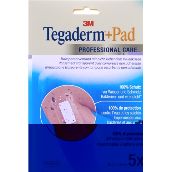 3M Tegaderm + Pad 9x10cm / Wundkissen 4.5x6cm 5 Stück buy online