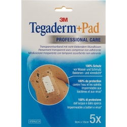 3M Tegaderm + Pad 9x15cm / Wundkissen 4.5x10cm 5 Stück