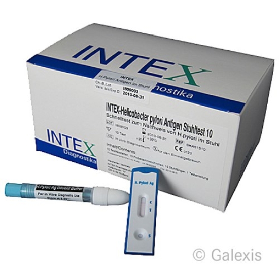 Intex Helicobacter Pylori Antigen im Stuhl 10 Stück buy online