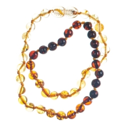 Selena's Amber Necklace Balls Flowing Baby