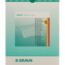 Askina Foam Schaumstoff-Wundauflage 10x10cm 10 Stück