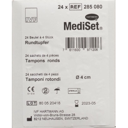 Mediset Rundtupfer 4cm 24x 4 Stück