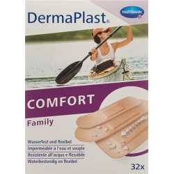 Dermaplast Comfort Family Strip 3 Sizes 32 Pieces
