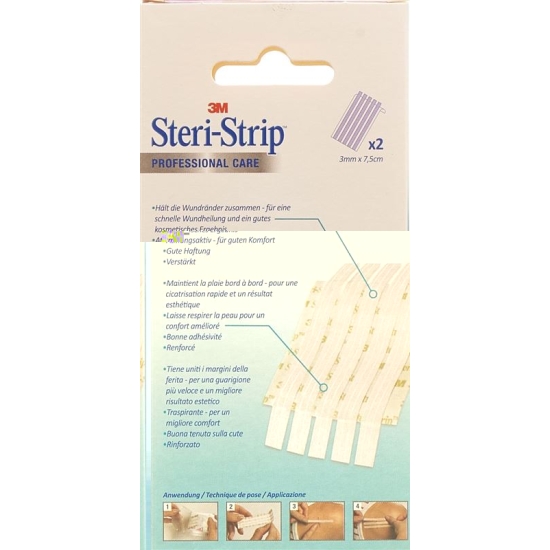 3M Steri Strip 3x75mm Weiss Verstärkt 2x 5 Stück buy online