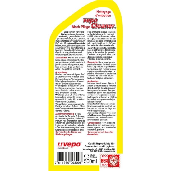 Vepocleaner Wischpflege Konzentrat 500ml buy online