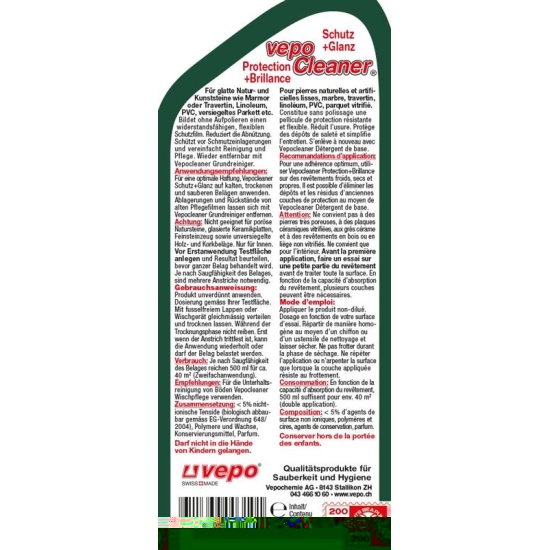 Vepocleaner Schutz + Glanz 500ml buy online
