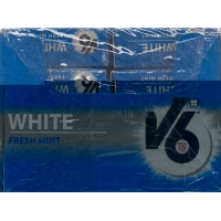 V6 White Freshmint Kaugummi Box