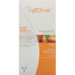 Netline Hypoallerg Kaltwachsstreifen Gesicht 20 Stück