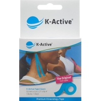 K-active Kinesio Tape 5cmx5m Blau Wasserabweisend