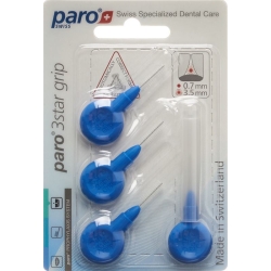 Paro 3Star-Grip 3.5mm X-fein Blau Zylin 4 Stück