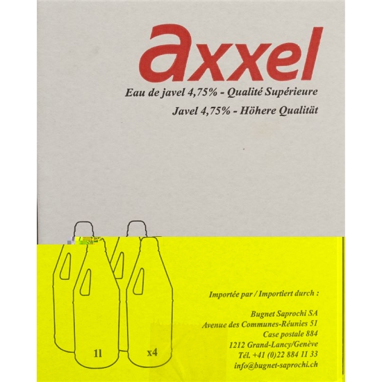Axxel Javel Flüssig 4.75% Classic 4 Flasche 1L buy online