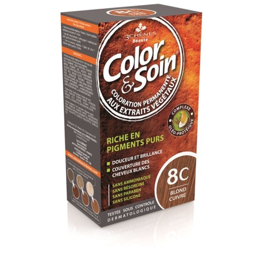 Color Et Soin Coloration Blond Cuivre 8c 135ml buy online
