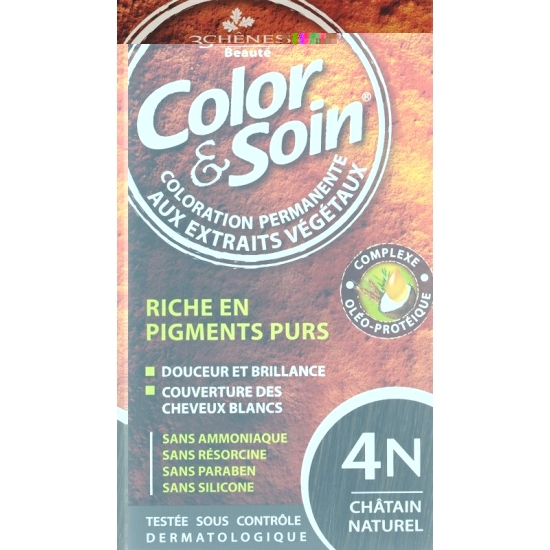 Color Et Soin Coloration Chatain Naturel 4n 135ml buy online