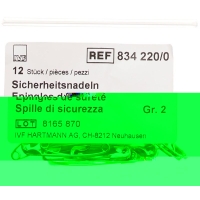 IVF Sicherheitsnadeln 38mm Grösse 2 Beutel 12 Stück