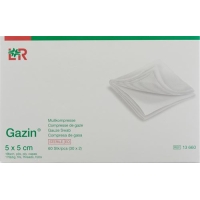 Gazin Faltkompressen 5x5cm 16-fach Steril 50x 5 Stück