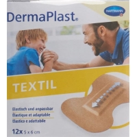 Dermaplast Textil Fingertip Plasters 5x6cm 12 Pieces