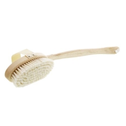 Bz bath brush beech wood oval bristle mix